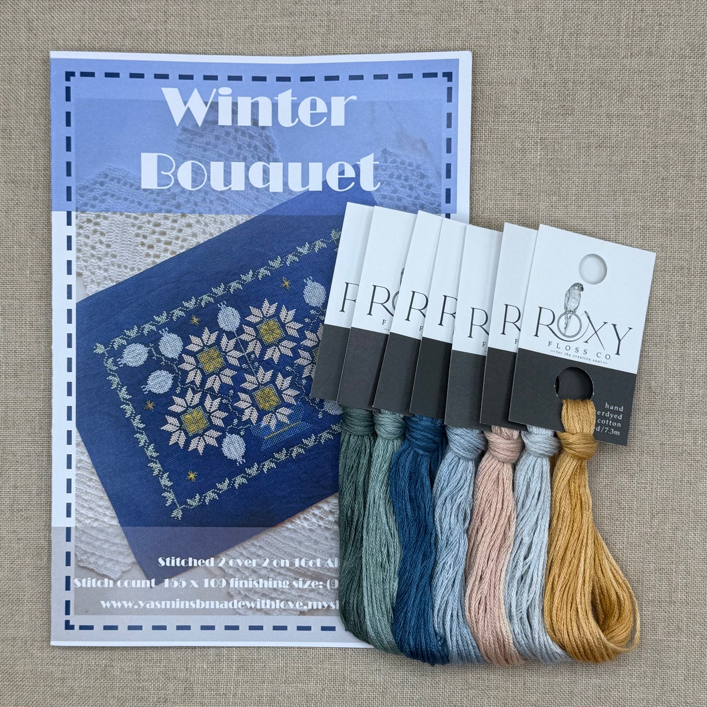 Yasmin's Made with Love - Winter Bouquet - Chart and/or Roxy Floss Pack