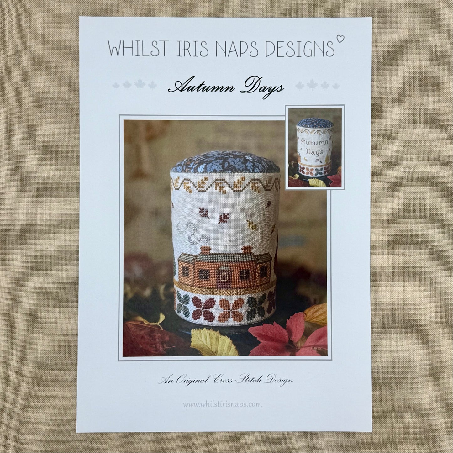 Whilst Iris Naps  - Autumn Days - Booklet Chart and/or Roxy Floss Conversion