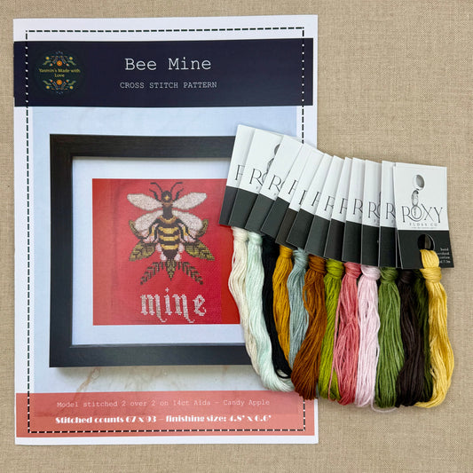 Yasmin's Made with Love - Bee Mine - Chart and/or Roxy Floss Pack