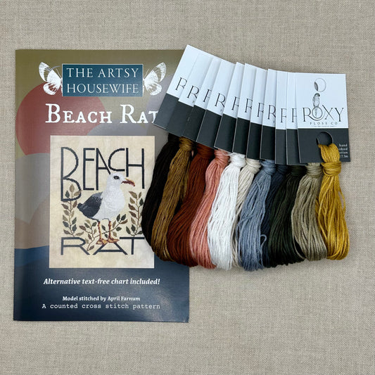 The Artsy Housewife - Beach Rat - Chart and/or Roxy Floss Conversion