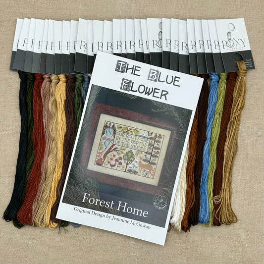 The Blue Flower - Forest Home - Booklet Chart and/or Roxy Floss Conversion