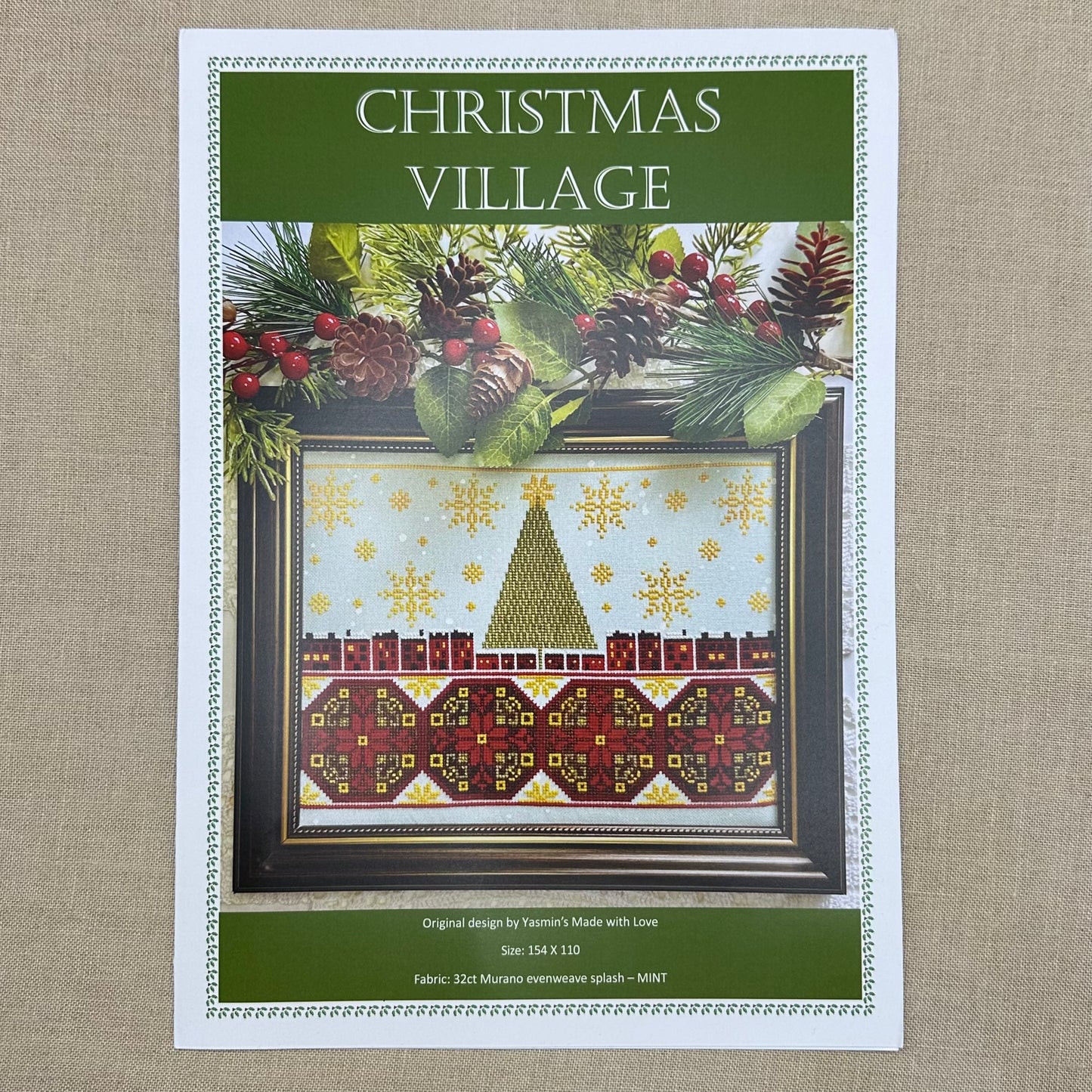 Yasmin's Made with Love - Christmas Village - Chart and/or Roxy Floss Pack