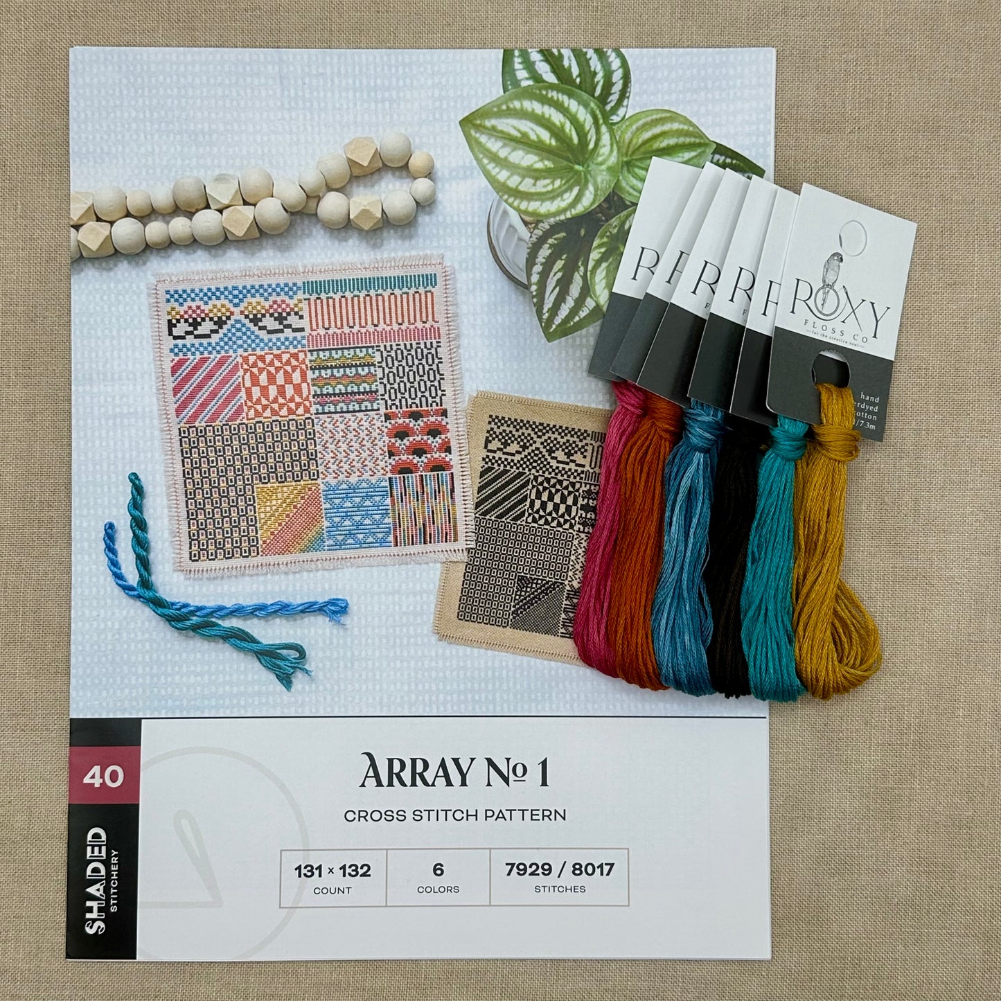 Shaded Stitchery - Array No. 1 - Booklet Chart and/or Roxy Floss Conversion