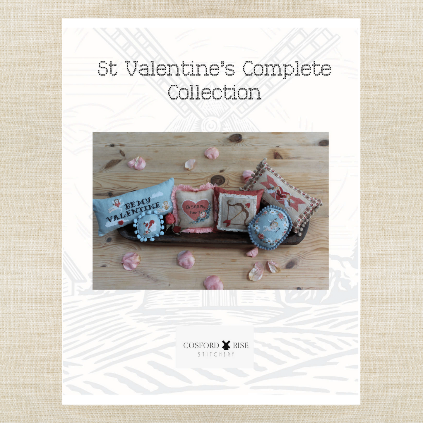 Cosford Rise Stitchery - St. Valentine's Complete Collection - Booklet Chart and/or Roxy Floss