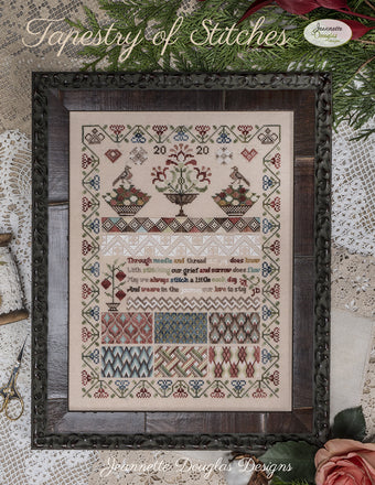 Jeannette Douglas Designs Tapestry of Stitches Booklet Chart and or Roxy Floss Conversion