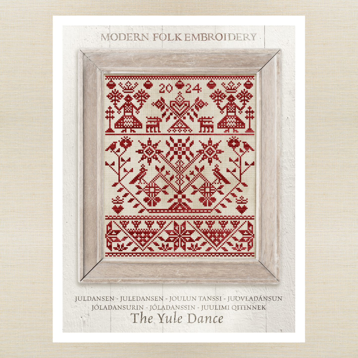 Modern Folk Embroidery - The Yule Dance - Booklet Chart